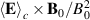 $\left\langle\mathbf{E}\right\rangle_c\times \mathbf{B}_0/B_0^2$