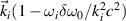 $\vec{k}_i(1-\omega_i\delta\omega_0/k_i^2c^2)$