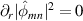 $\partial_r |\hat\phi_{mn}|^2 = 0$