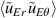 $\langle \tilde{u}_{Er} \, \tilde{u}_{E\theta} \rangle$