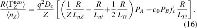 Equation (16)