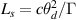 $L_s = c\theta_d^2/\Gamma$