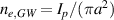 $n_{e,GW} = I_p/(\pi a^2)$