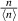 $\frac{n}{\langle n\rangle}$