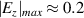 $|E_{z}|_{max} \approx 0.2$