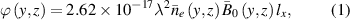 Equation (1)
