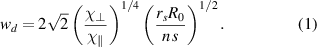 Equation (1)