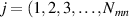 $j = (1,2,3,\ldots,N_{mn}$