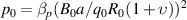 $p_{0} = \beta_{p}(B_{0}a/q_{0}R_{0}(1+\upsilon))^{2}$