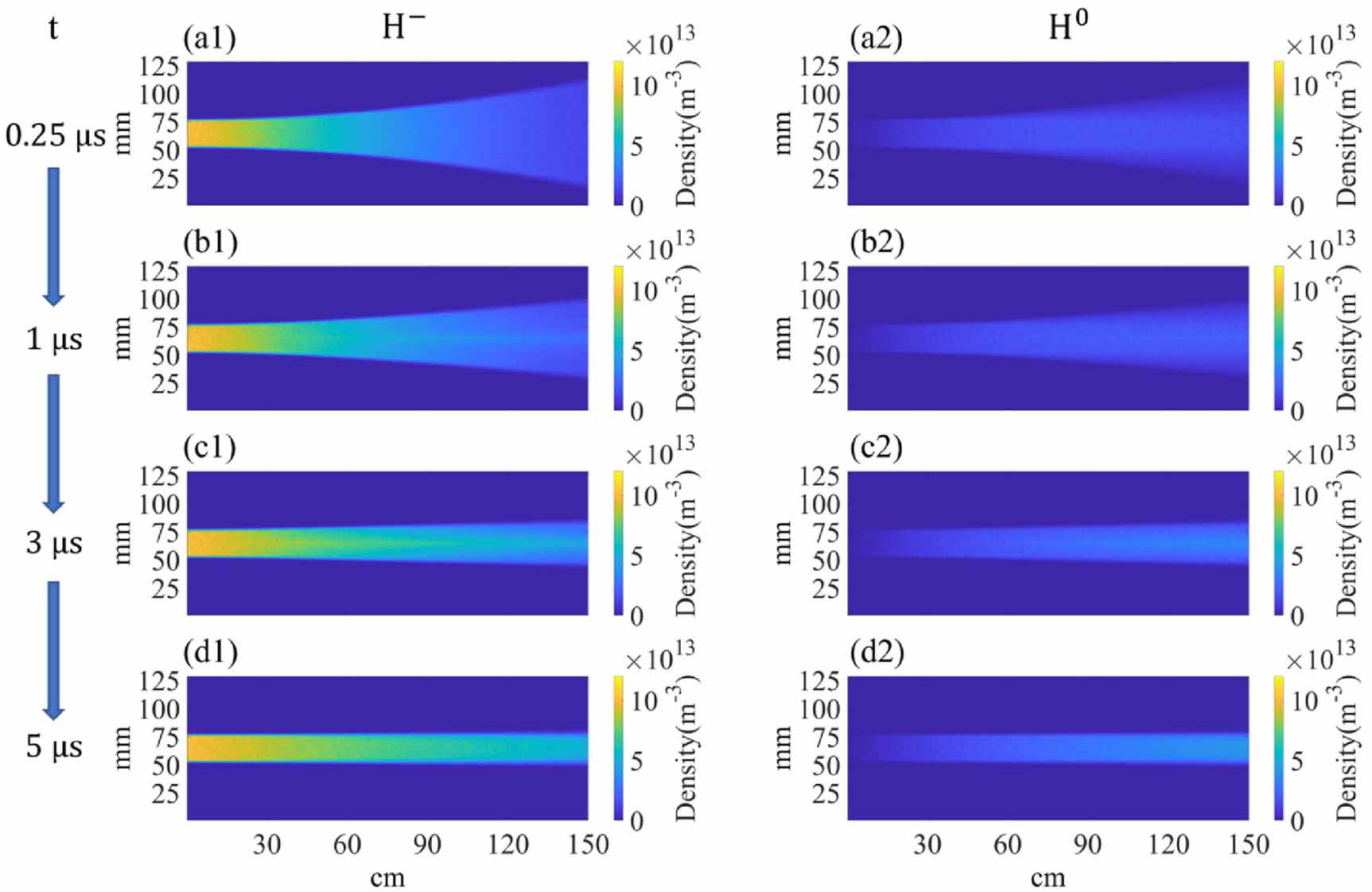 Transport process and space charge compensation of negative hydrogen ...