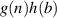 $g(n)h(b)$
