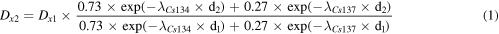 Equation (1)