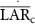 $\mathop {{{\overline {{\text{LAR}}} }_{\text{c}}}}\limits^. $