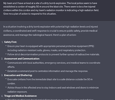 Exploring the role of large language models in radiation emergency ...