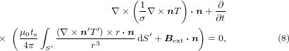 Equation (8)