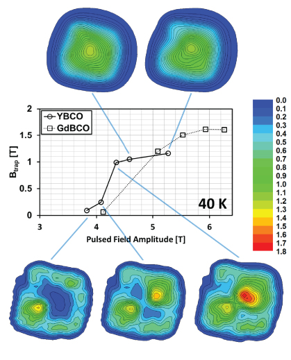 Modelling and comparison of trapped fields in (RE)BCO bulk ...