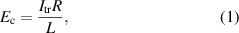 Equation (1)