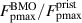 $F_{{\text{pmax}}}^{{\text{BMO}}}/F_{{\text{pmax}}}^{{\text{prist}}}$