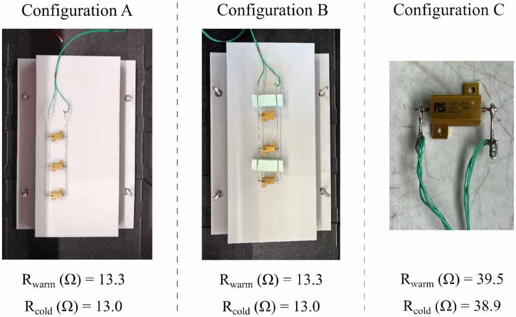 Design and test of a setup for calorimetric measurements of AC ...