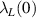 $\lambda _{L}(0)$