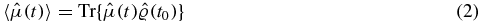 Equation (2)