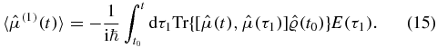 Equation (15)