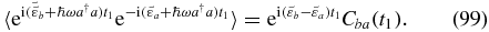 Equation (99)