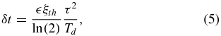 Equation (5)