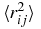 $\langle r^2_{ij} \rangle$