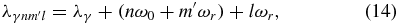 Equation (14)