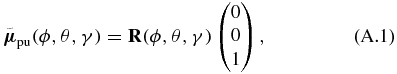 Equation (A.1)