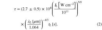 Equation (2)