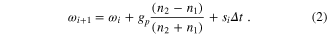 Equation (2)