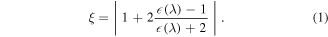 Equation (1)