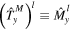 ${({\hat{T}}_{y}^{M})}^{l}\equiv {\hat{M}}_{y}^{l}$