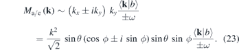 Equation (23)