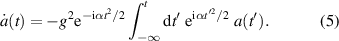 Equation (5)