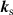 $\boldsymbol{k}_{\mathrm{s}}$
