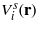 ${V}_{i}^{s}(\mathbf{r})$