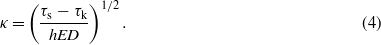 Equation (4)