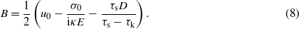 Equation (8)