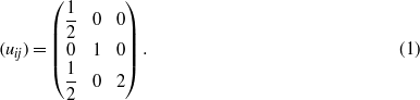 Equation (1)