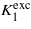 ${K}_{1}^{\mathrm{exc}}$