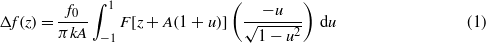 Equation (1)