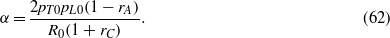 Equation (62)