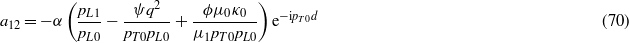 Equation (70)