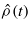 $\hat {\rho }(t)$