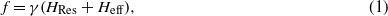 Equation (1)
