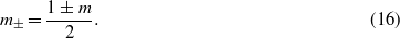 Equation (16)