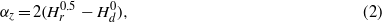 Equation (2)